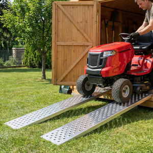 Rampas Plegables <span class=keywords><strong>de</strong></span> Aluminio <span class=keywords><strong>para</strong></span> Remolque, Antideslizantes, 880 LBS, <span class=keywords><strong>para</strong></span> ATV, UTV, Motocicleta, Rampa <span class=keywords><strong>de</strong></span> Carga Resistente, Fácil Acceso - Product Image 1