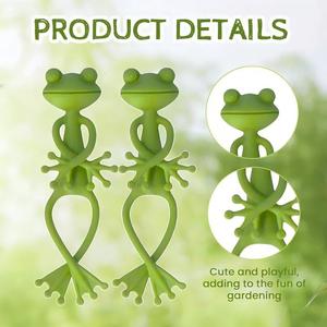 Nouveau <span class=keywords><strong>support</strong></span> de plantes durable en forme de grenouille, recouvert de plastique, pour verger et potager - Product Image 3