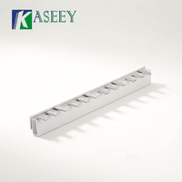 Barre omnibus KASEEY C45 à dents de 5,5 mm de largeur, type broche, 1P 2P 3P 4P, disjoncteur 80A, barre de connexion omnibus