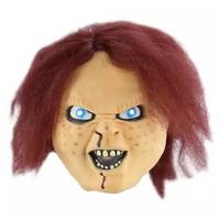 Perruque retour à l'âme halloween Ghost Festival, Chaji Ghost, masque pour bébé, accessoires de pansement, Latex, horreur, diable, visage, capot, Film de jeu