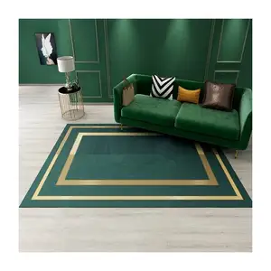 Nordic Light Luxury tappeto verde scuro americano casa camera da letto comodino tappeto divano tavolino Mat antiscivolo portico stuoie soggiorno