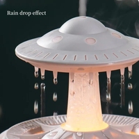 Diffuseur électrique à télécommande, humidificateur nuage de pluie avec lumières LED changeantes de couleur, contrôlé par application, pour hôtel et usage domestique