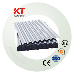 Lamiera di Acciaio Zincata Ondulata ASTM A653 SGCC DX51D Z275, Materiale Edile in <span class=keywords><strong>Metallo</strong></span> Rivestito in Zinco 0,5mm - Product Image 3