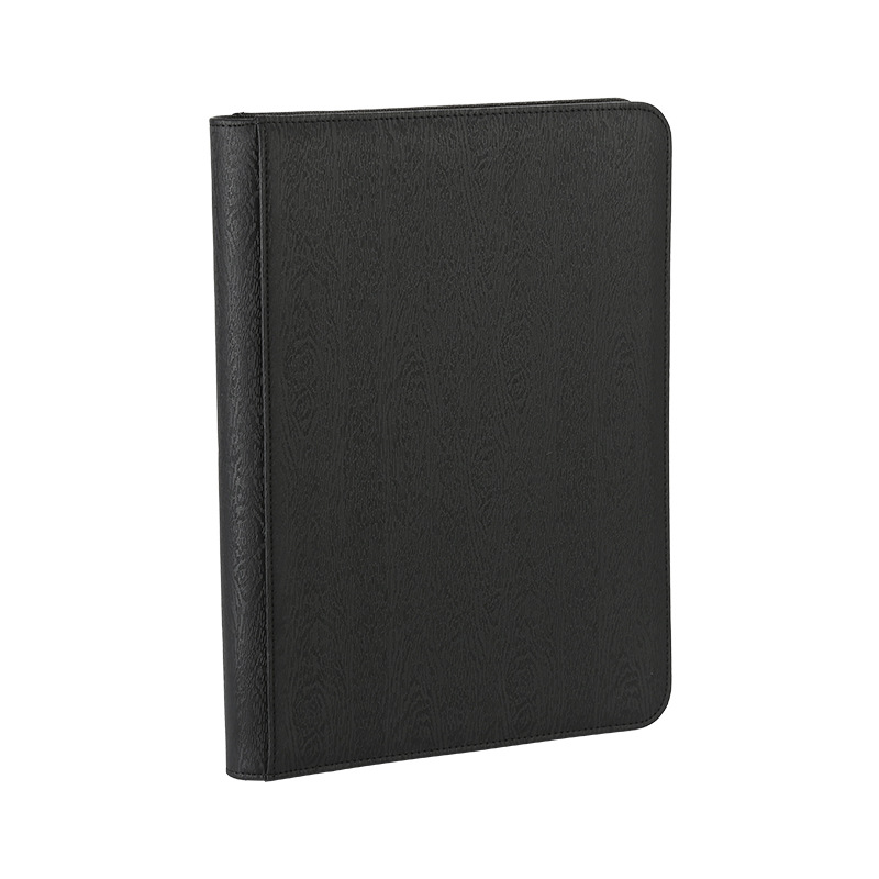 wood grain finish, black