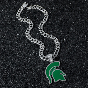 Collar con Colgante de Guerrero Espartano Estilo Hiphop Personalizado Vintage, Collares de Aleación para Hombre, Joyería de Moda al por Mayor - Product Image 3