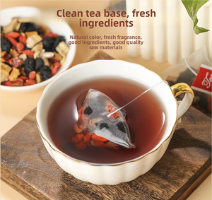 Thé aux dix trésors au ginseng, thé chinois naturel à base de plantes pour nettoyer les reins et détoxifier, sans additifs, mélange d'ingrédients de qualité supérieure (30 sachets/1 paquet) - Product Image 3