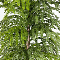 Hochwertiger 150cm Künstlicher Kiefernbaum Faux-Bonsai-Pflanze Künstliches Grün für Heim-Ecken-Garten-Dekoration