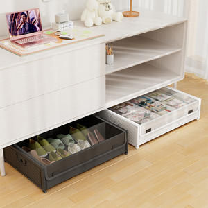 Estante de almacenamiento móvil con ruedas de tela Oxford, superventas, transfronterizo de un solo nivel para ropa de cama, zapatos, Material plástico para el hogar - Product Image 2