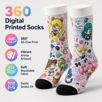 Chaussettes de cheville personnalisées imprimées en 3D par sublimation, respirantes, décontractées pour l'hiver, avec logo personnalisé