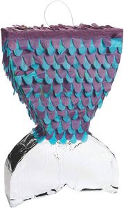 Themed <b>Party</b> <b>Decoration</b> Woodland Design for Candy <b>Mermaid</b> Tail Pinata Favor - Product Image 4