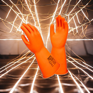 ถุงมือยางไดอิเล็กทริกสำหรับงานอุตสาหกรรมถุงมือยางนิรภัยทำจากน้ำยางธรรมชาติ - Product Image 3