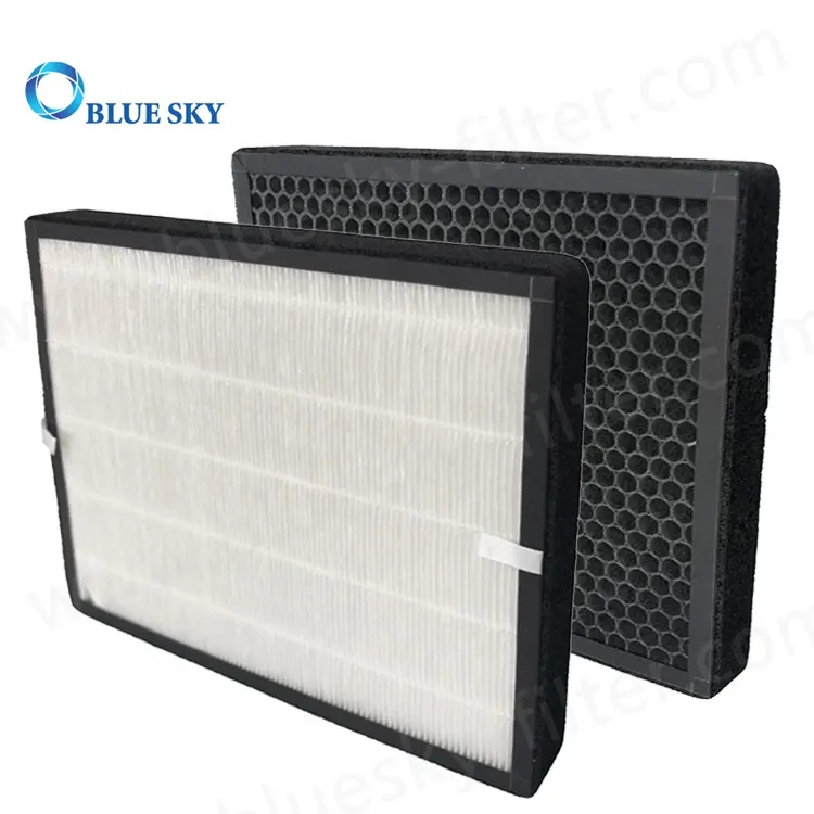 Customized 330X280X30mm Panel Honeycomb Active Carbon 2-in-1 HEPA Filter Replacement Air Purifier Parts