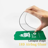 Protection d'écran en verre incassable 9H 18D avec airbag thermique pour téléphones mobiles Samsung Galaxy A54 A16 A06 A55 A35 A25 A15 A33 A13 A57