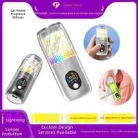 Diffuseur d'arômes intelligent personnalisable pour voiture et maison, en verre, alimenté par USB, à colonne mécanique, ornement décoratif transfrontalier