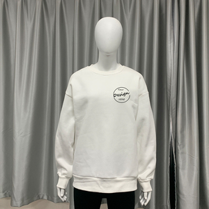 Sweat-shirt d'hiver pour femmes avec logo original Sweat-shirt à capuche épais en coton épais avec impression bouffante personnalisée et unie sublimée 500gsm - Product Image 6