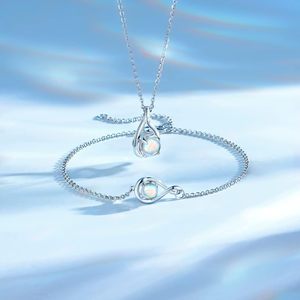 Infinity Pendant <b>Necklace</b> Sterling Silver Opal Stone Women's Fine Jewelry Anniversary Birthday Gift - Product Image 4