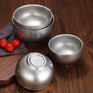 Bol à double paroi poli pour cuisine, vaisselle de fête, salade de fruits, dessert, soupe, récipient alimentaire - Product Image 6