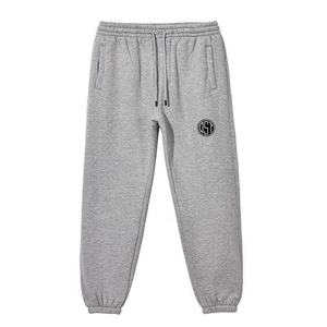 Pantalones de chándal de lana de algodón 100% Unisex, Color sólido, cintura elástica, ajuste holgado, lavado con ácido, Jogger de cintura media para hombres, lona informal - Product Image 5