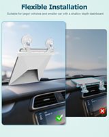 Support à ventouse Starlink Mini pour toit ouvrant - Fixation sécurisée pour voitures, fenêtres, bateaux, camping-cars - Forte aspiration, matériau ABS, moule exclusif