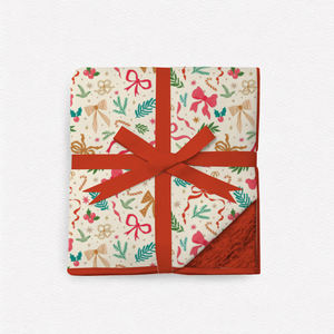 Tùy Chỉnh Giáng Sinh Mềm Ấm Cúng Toddler Lông Cừu Ném Chăn Tre Mờ Chăn Faux Thỏ Lông Bé Tre Fluffy Chăn Sang Trọng - Product Image 1