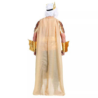 Ensemble de jeu de rôle pour couple Poseidon et sirène - Robe maxi à paillettes, tenue de style grec, costume de cosplay sur le thème de la mythologie océanique
