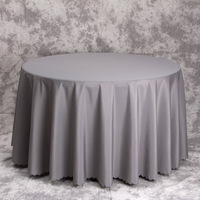 120 pouces Polyester rond personnalisé blanc fête mariage nappe nappes pour les événements