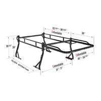 Porte-charge universel robuste anti-rouille réglable de style sport pour pick-up, barre de chargement en acier pour Hilux Ranger D-Max