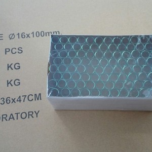 Round Bottom Glass Test Tubes 16x100mm Vacuum Packed For Laboratory Use - Product Image 1