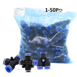 SDPSI1-50Pcs/Lot PE PY PZA 1PCS Pneumatic Fittings Air Hose Quick Couplings 4mm to 12mm Water Pipe Connector Pneumatic Parts Pu