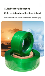 Op maat gemaakte 12mm 16mm 19mm brede groene PET duurzame handmatige logistiek transport bundelverpakkingstape YUNYU merk 10kg/rol - Product Image 3