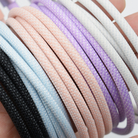 Câble tressé en nylon de 3 pieds avec tête métallique, charge rapide USB C-C 60W, chargeur, plusieurs couleurs, coque en aluminium, câbles de données de haute qualité