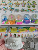 Personnalisé 3D Résine Ornement Cadeau Artisanat Suède Autriche Repère Alaska Toronto Réfrigérateur Aimant Canada Montréal Souvenir Boule À Neige