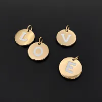 Collier à lettres eManco A-Z, 26 lettres, collier tendance en acier inoxydable plaqué or, pendentif avec nom, accessoires pour femmes, vente en gros