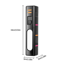 Lampe de poche d'urgence EDC pour l'extérieur, rechargeable par USB, LED, étanche IPX4, 3000mAh, lampe de travail magnétique pour le camping, l'inspection automobile