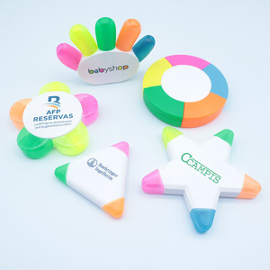 <span class=keywords><strong>Surligneur</strong></span> fluorescent personnalisé 5 couleurs <span class=keywords><strong>Surligneur</strong></span> mignon en forme de fleur Stylos marqueurs <span class=keywords><strong>Surligneur</strong></span> personnalisé avec logo Cadeau Publicité - Product Image 2