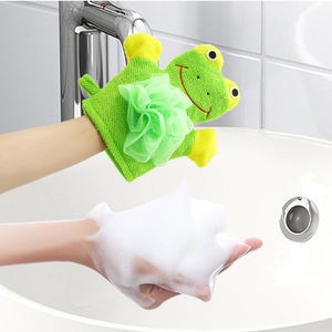 4 Pcs Bande Dessinée Exfoliant Gants Bébé Enfants Douche Lavage Des Gants Gants De Toilette pour Bébés - Product Image 2