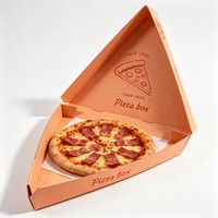 Boîte d'emballage alimentaire recyclable personnalisable en gros, de qualité alimentaire, pour pizza, crêpes, fast-food, gâteaux, desserts, en papier