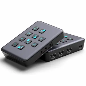 4K Dual HDMI-Video aufnahme karten ausrüstung für Live-Streaming mit Loop-Kamera verbindung zum USB 3.0 Typ-C-Aufnahmespiel-Video mischer