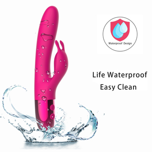 Odeco Dispositivo de masturbación impermeable juguetes sexuales estimulador vibradores dobles consolador condón vibrador juguetes sexuales para mujer - Product Image 6