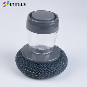 <span class=keywords><strong>Brosse</strong></span> domestique avec distributeur de savon, petite éponge, Pot, palmier, lavage de la cuisine, nettoyage de la vaisselle, 1 pièce - Product Image 4