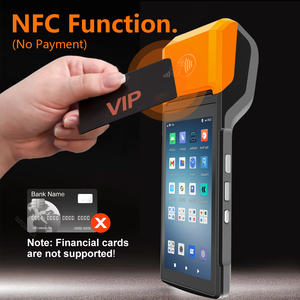 Mini escáner de código de barras POS móvil multifuncional 6 pulgadas Android <span class=keywords><strong>PDA</strong></span> impresora de papel térmico integrada NFC <span class=keywords><strong>WiFi</strong></span> de mano - Product Image 5