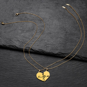 कस्टम 304 316 एल स्टेनलेस स्टील गहने हार को उत्कीर्ण शब्दों को उत्कीर्ण किया - Product Image 2