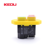 Interrupteur à bouton poussoir étanche KEDU KJD17B 230V 16A 4 broches 5 broches DPST marche/arrêt avec UL TUV CE