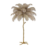 Lampe de table moderne en plumes de fer avec finition de surface aiguisée Design flexible pour chambre à coucher, maison et restaurant Décoration LED Dimmable