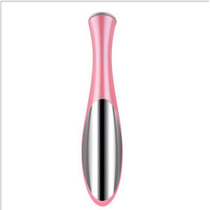 Masseur oculaire avec ionophorèse pour les cernes et les poches sous les yeux, étanche, rechargeable, sans fil, rose - Product Image 3