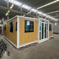 Maison préfabriquée extensible de 20 pieds pour camping, magasin, salle de classe, villa, hôtel, restaurant, école, bureau, ou petit logement de 40 pieds