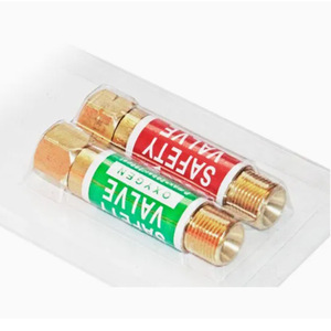 Régulateur de pression oxygène-acétylène avec dispositif anti-retour FLASHBACK, torche de découpe, valve anti-retour, en cuivre chromé, sous blister - Product Image 5