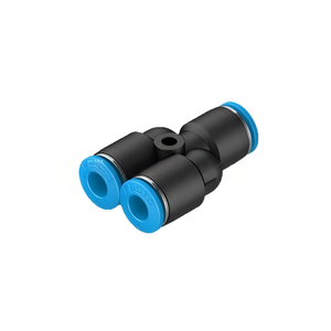 Conector de tubo de aire en forma de Y de plástico PBT ligero de tres vías con diseño de bloqueo push-pull para presión negativa a media. - Product Image 6