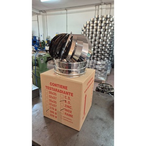 Campana de Chimenea Giratoria Impulsada por el Viento, Acero Inoxidable 304, Certificación KIWA, Diseño Industrial, Hecho en Italia, para Extracción de Gases de Combustión - Product Image 5