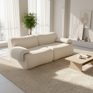 Juego de Sofás de Tela Tapizados de Diseño Italiano Moderno - Sofá de Esponja Duradera Comprimida al Vacío para Apartamento, Hotel, Villa |   Modular - Product Image 1